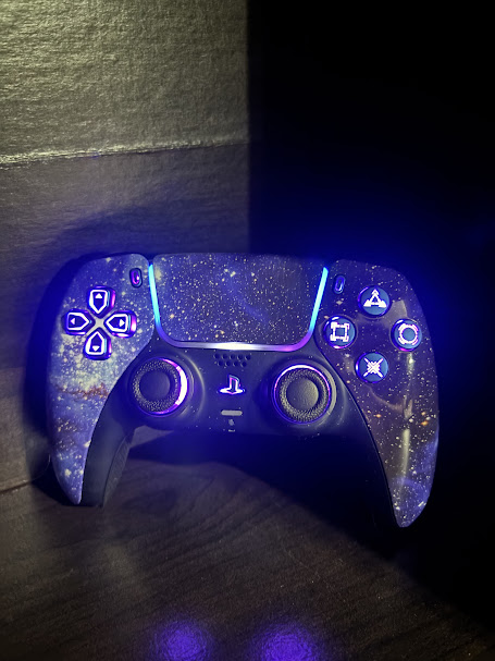 Custom Galaxy PS5 Controller with LEDs
